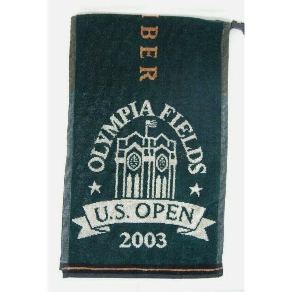 2003 US Open Olympia Fields Member Golf Towel NOS NEW Cotton Clip
